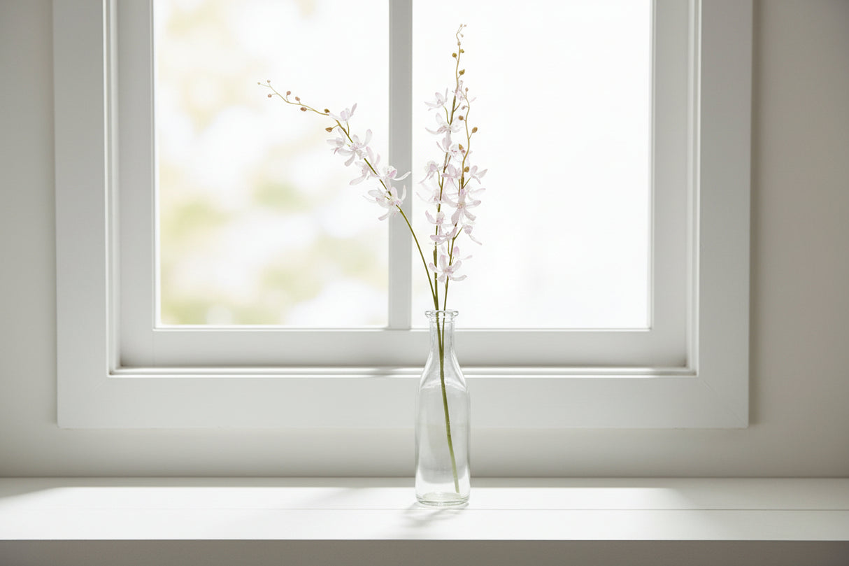Shades 4 Seasons Cymbidium Spray for Elegant Decor Lilac PLASTIC Shades 4 Seasons