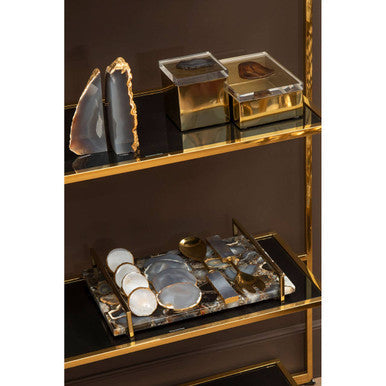 Orsina decorative bookends featuring elegant design for stylish book organisation