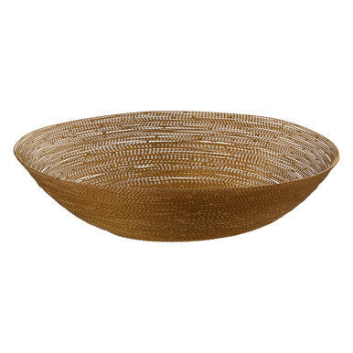 Orsina Decorative Bowl in a unique woven design, perfect for home decor or as a serving piece