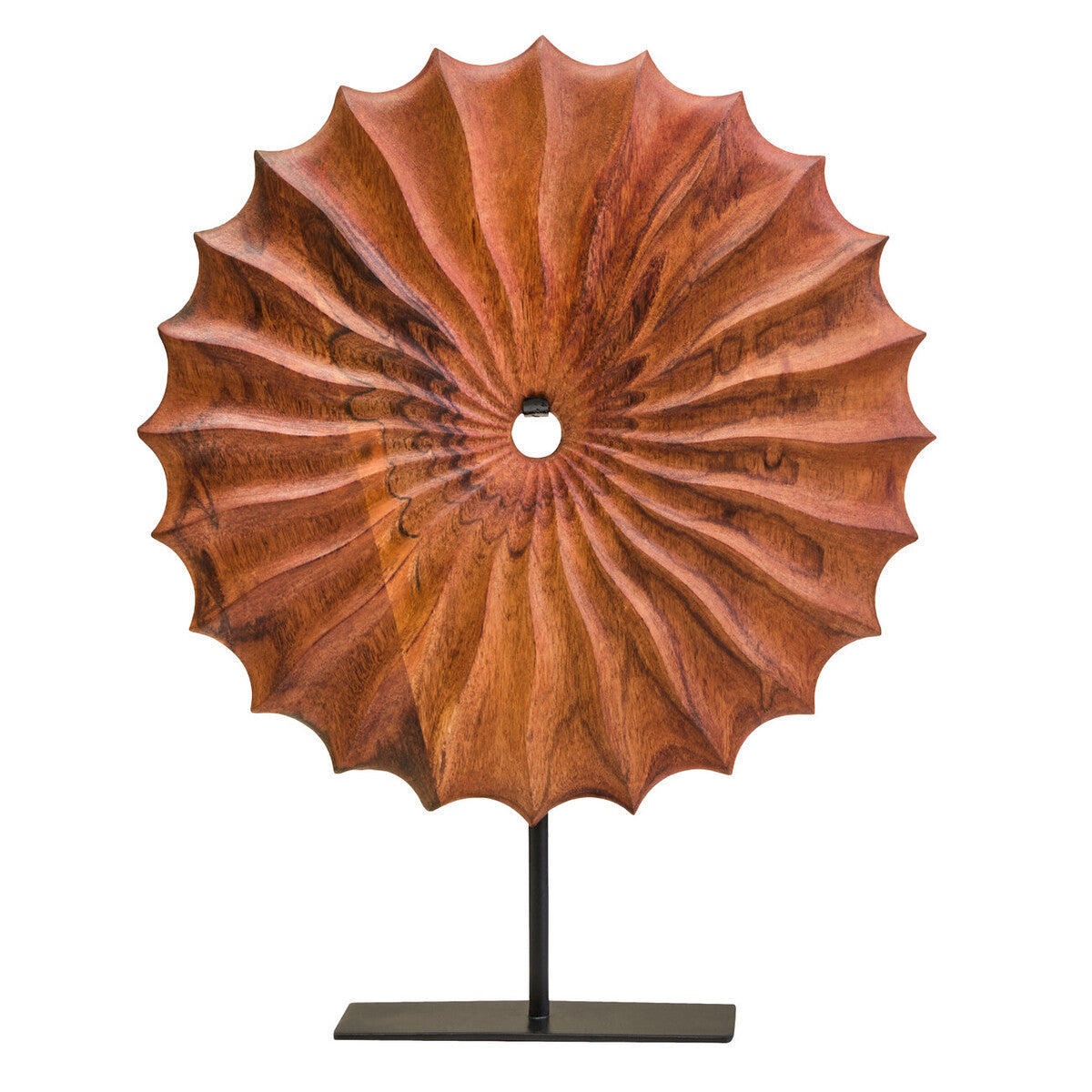 Orsina Decorative Sculpture in a Wave Design, Crafted from Fine Wood for Elegant Home Decor