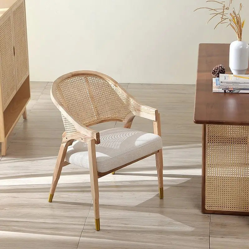 Nisu Home Stylish Dining Chair with Wooden Frame and Comfortable Upholstered Seat