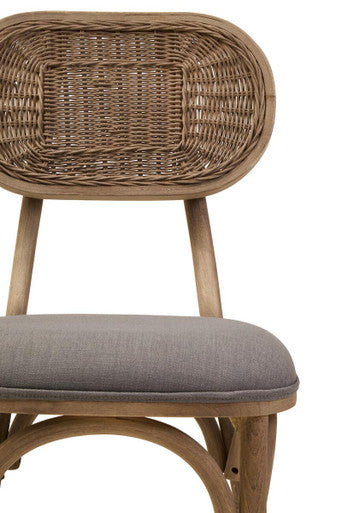 Cebu Grey Wash Elm Wood Dining Chair Orsina