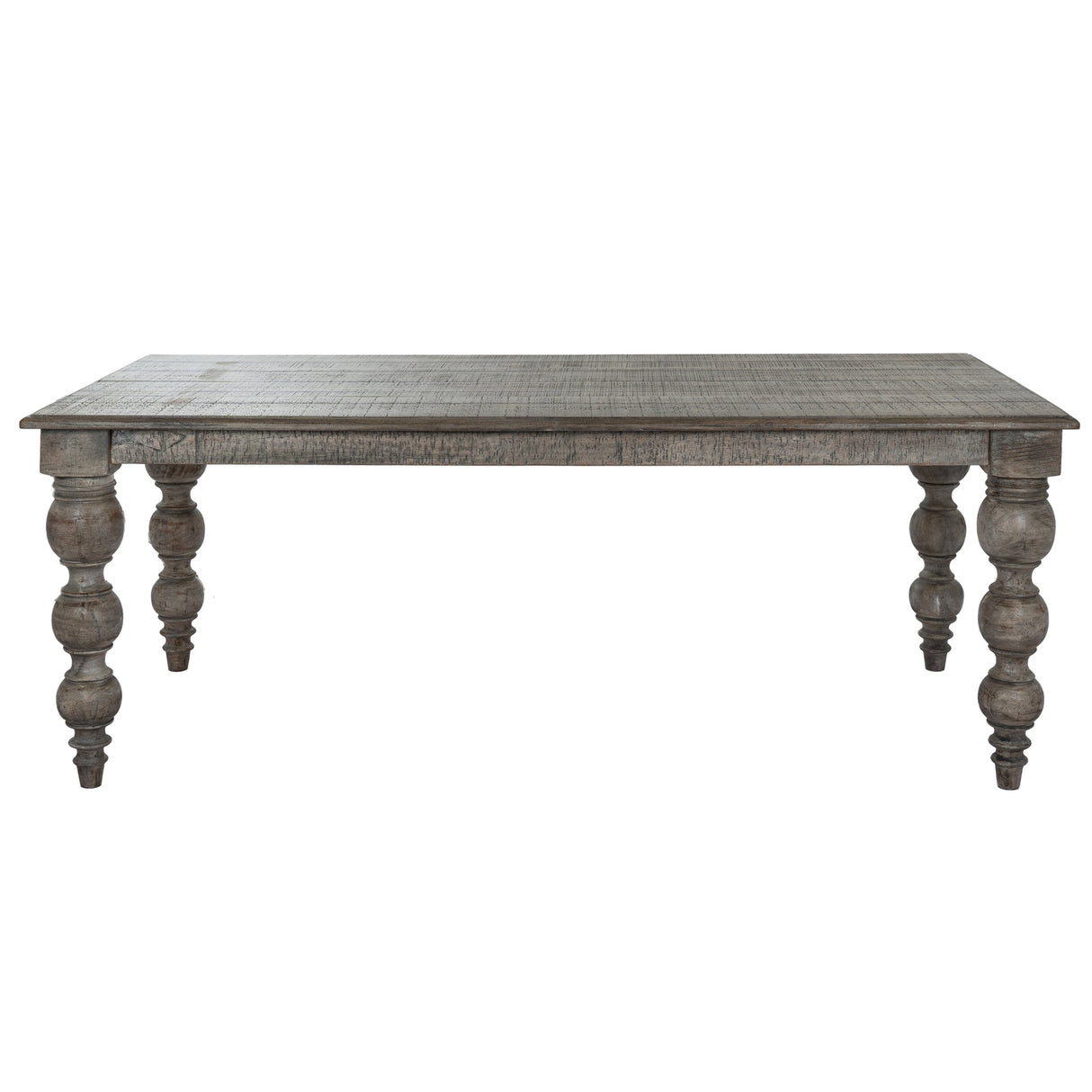 Shades 4 Seasons Dining Table with an Elegant Design and Sturdy Turned Legs in a Rustic Finish