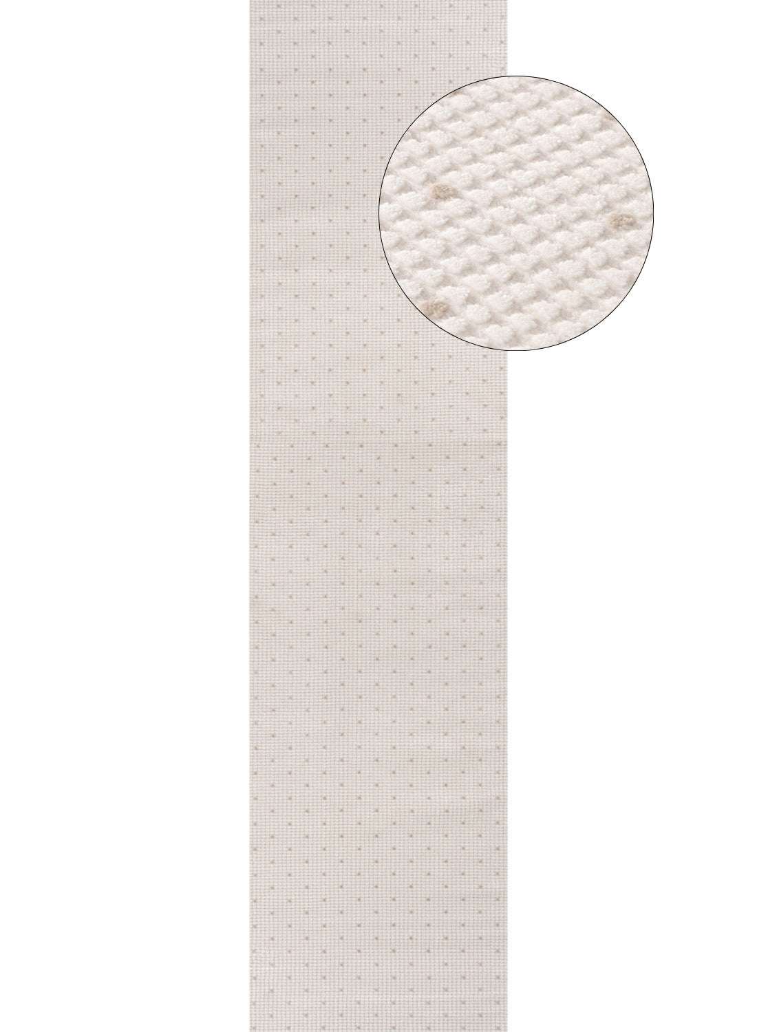Cream Dots Rug with a subtle dotted pattern, ideal for modern and minimalist interiors