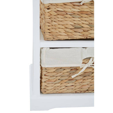 Orsina Drawer Chest with Stylish Woven Baskets Orsina