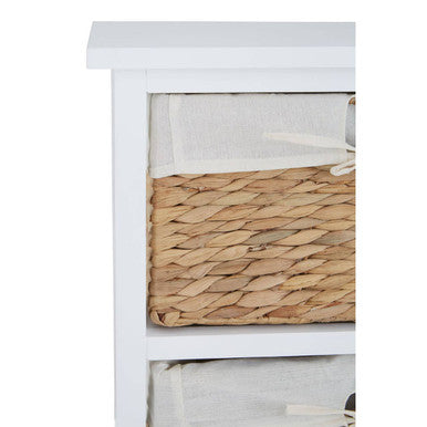 Orsina Drawer Chest with Stylish Woven Baskets Orsina