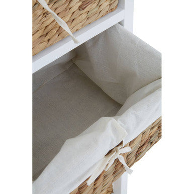 Orsina Drawer Chest with Woven Baskets Stylish Storage Orsina