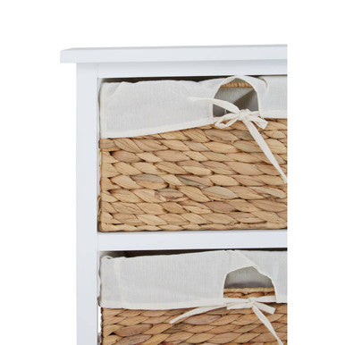 Orsina Drawer Chest with Woven Baskets Stylish Storage Orsina