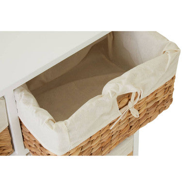 Orsina Stylish Drawer Chest with Woven Baskets Orsina