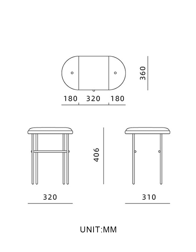 Le Di Vita Minimalist Dressing Table with Sleek Design and Compact Dimensions for Small Spaces