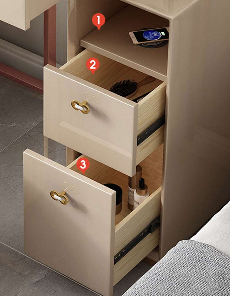 Le Di Vita Dressing Table with two spacious drawers for storage and a smooth top for makeup application