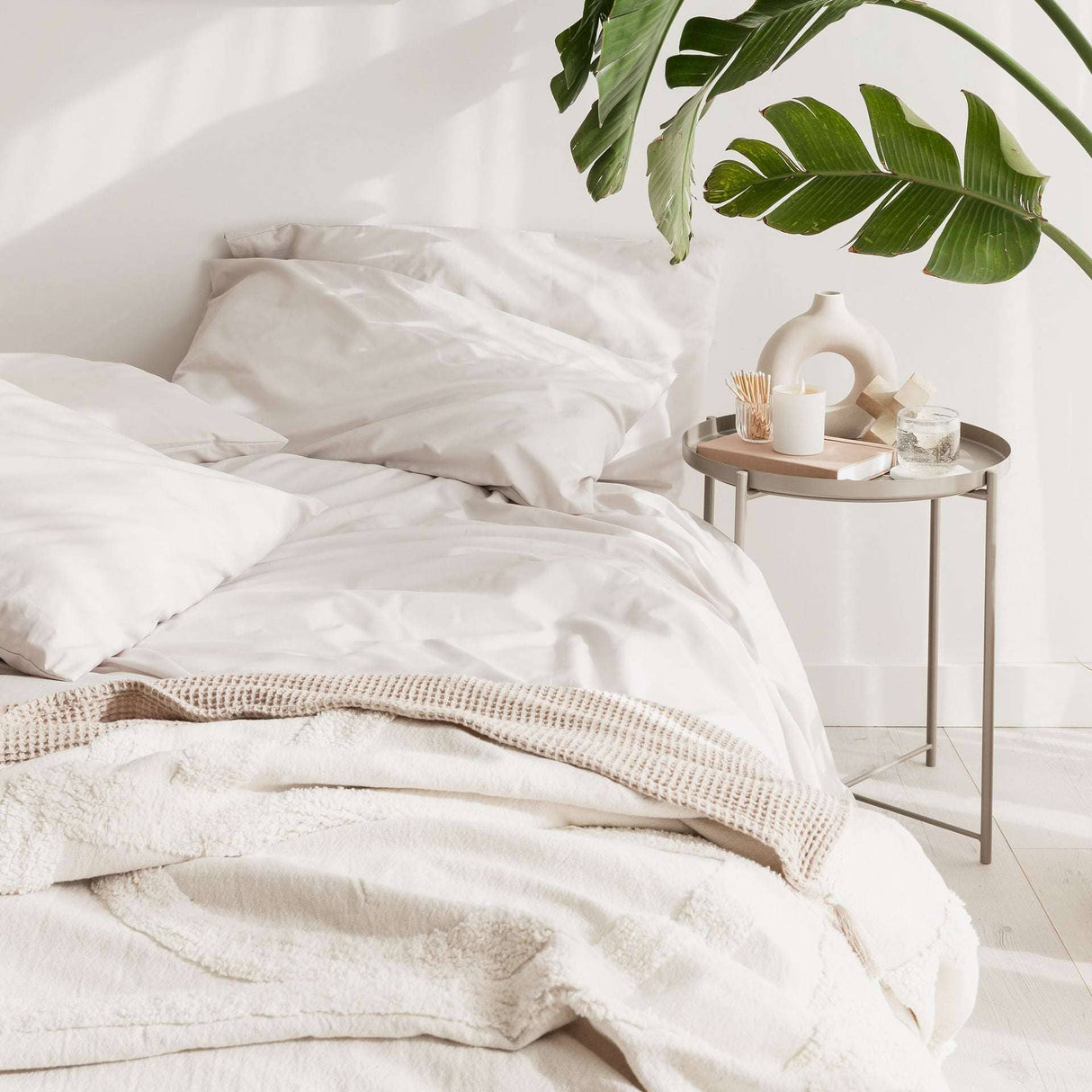 Cotton Collective Soft Blue Duvet Cover - Free UK Delivery Cotton Collective