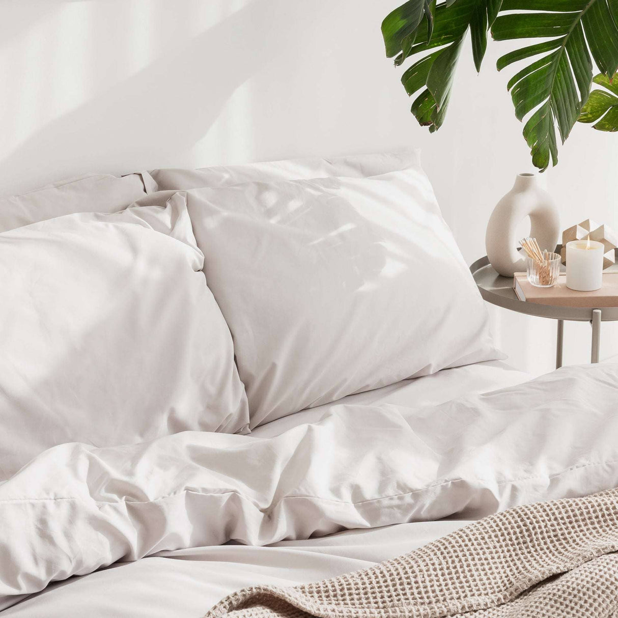 Cotton Collective Soft Blue Duvet Cover - Free UK Delivery Cotton Collective