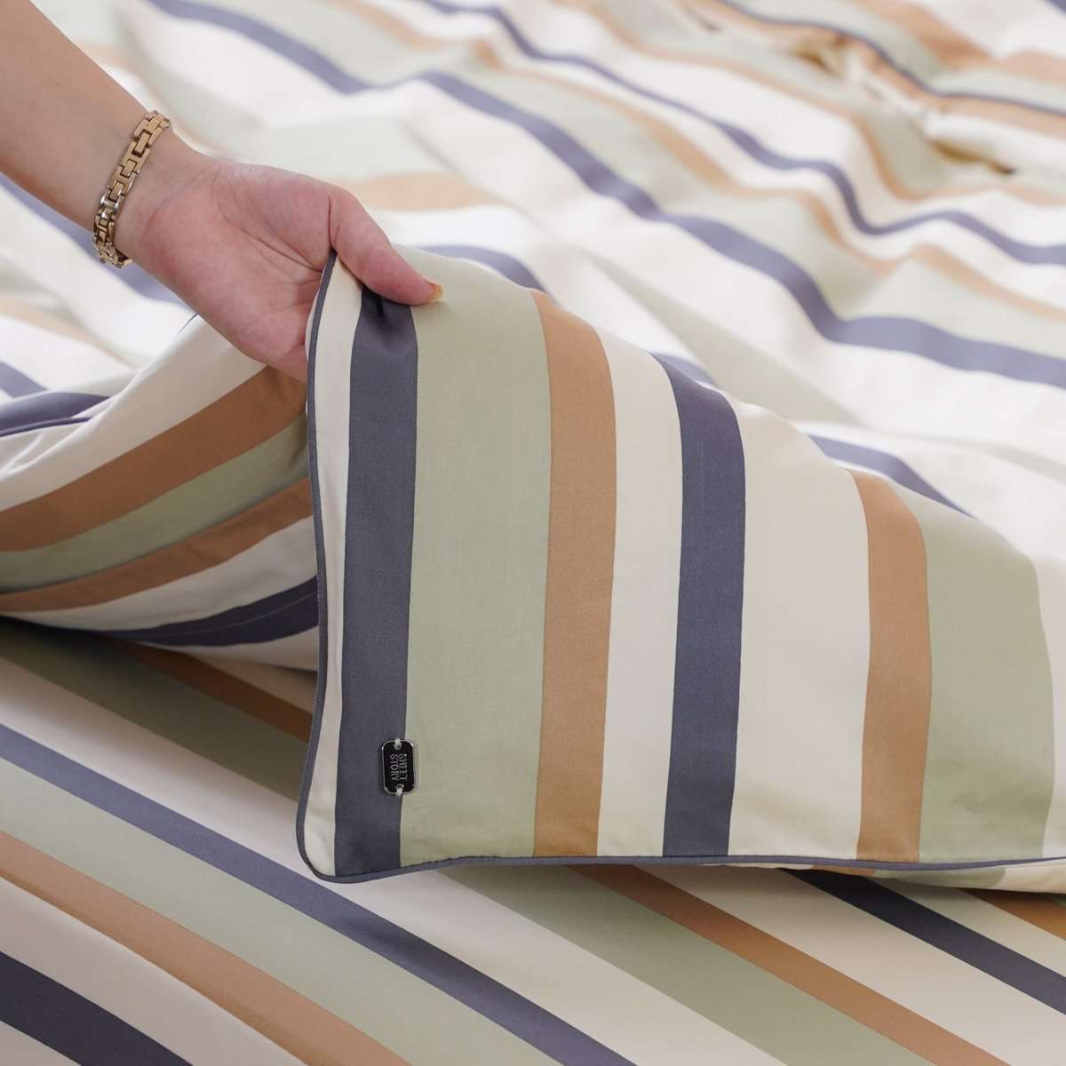 Ackly Bamboo - Harmony Stripe Duvet Cover SHEET STORY