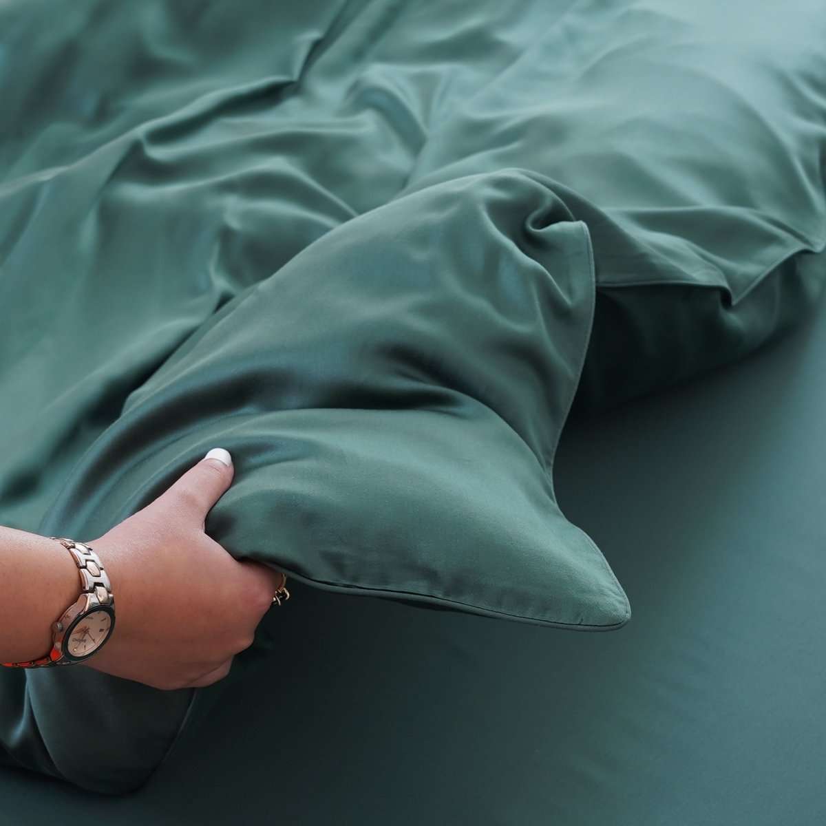 Ackly Bamboo - Royal Green Duvet Cover SHEET STORY