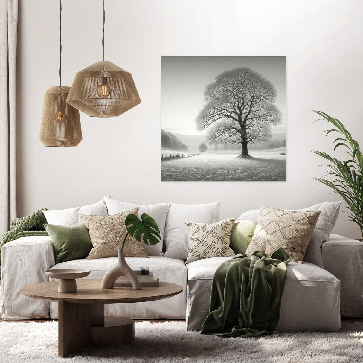 A Silent Winter Morning Canvas