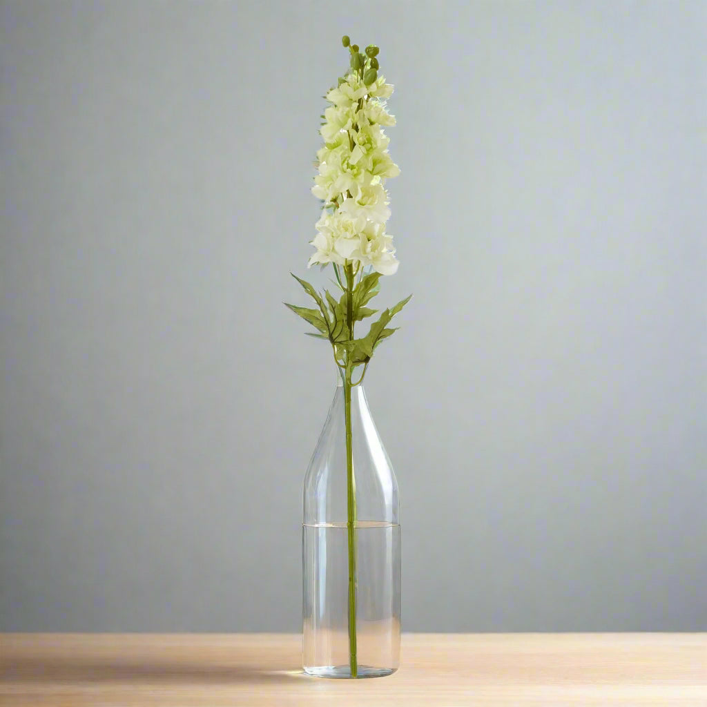 The Natural Garden Collection White Elatum Delphinium WHITE PLASTIC Shades 4 Seasons