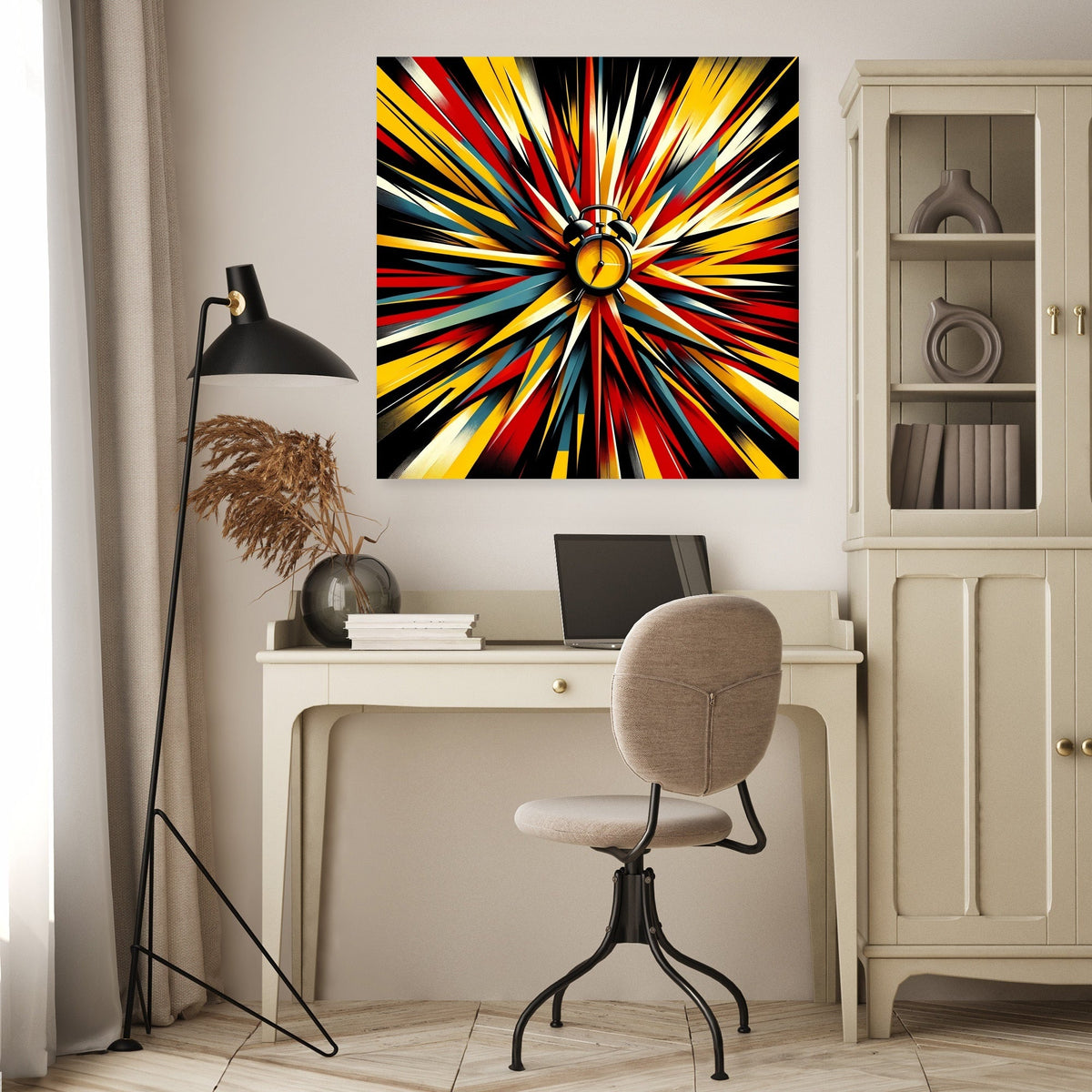 Vibrant Wall Art Canvas with Abstract Explosion of Colour for Modern Interior Decor