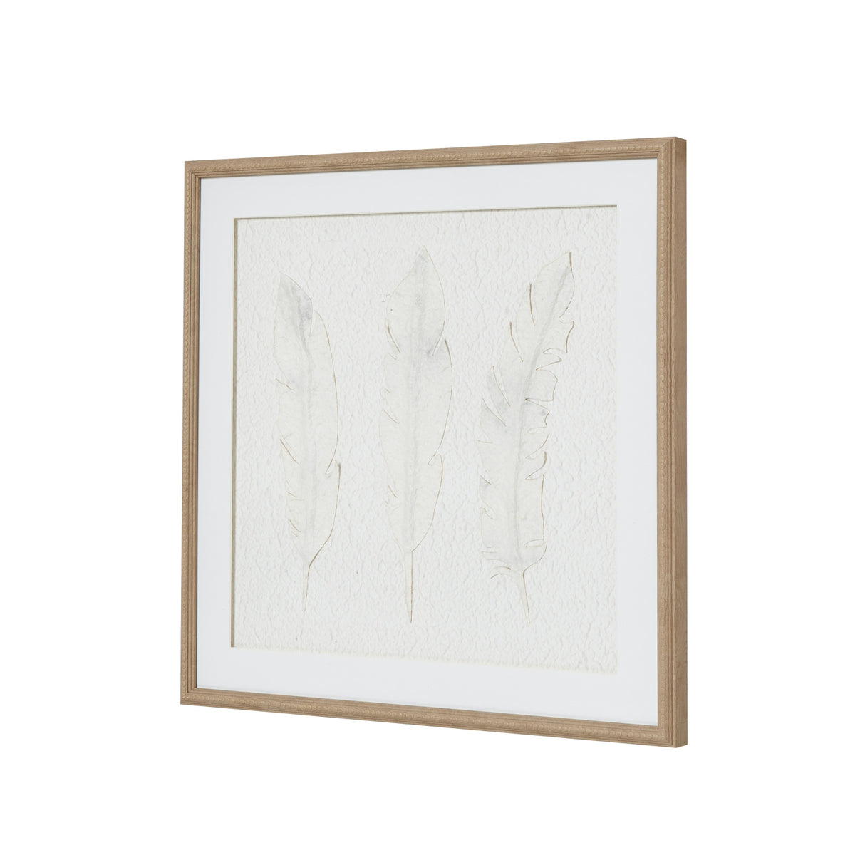 Solli White Feathers Art Mounted In Beaded Frame Shades 4 Seasons