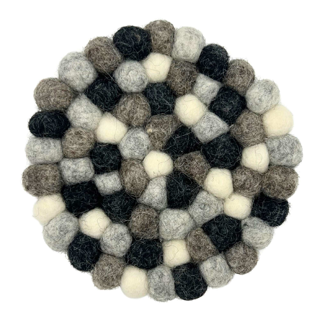 Shades 4 Seasons Felt Ball Round Coasters - Neutral Set Shades 4 Seasons