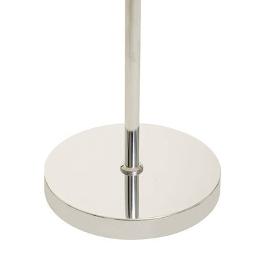 Orsina Floor Lamp with a sleek chrome base and modern design, perfect for contemporary interiors