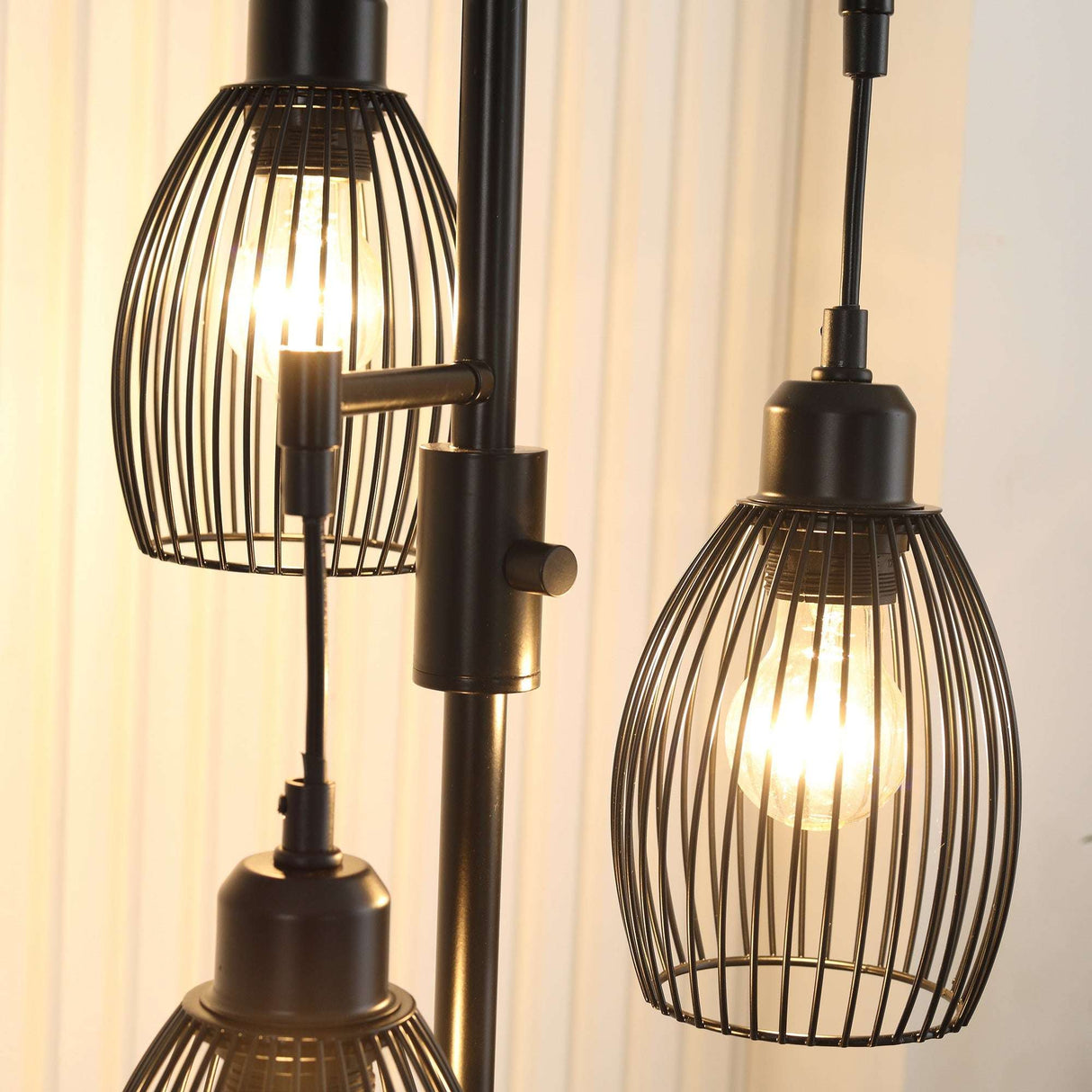 Stylish Wise Galleria Floor Lamp with three wire pendant lights for modern home decor