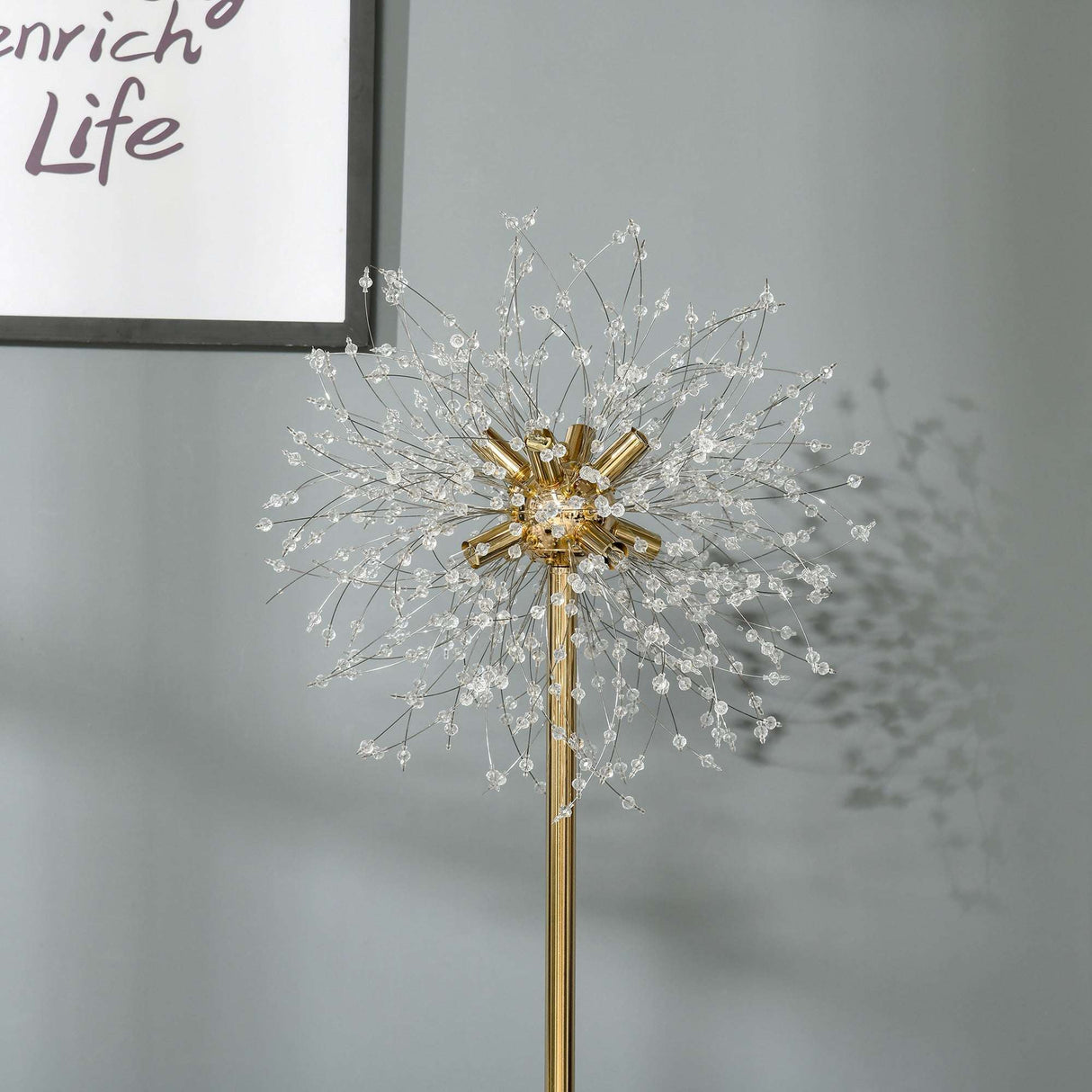 Elegant Wise Galleria Floor Lamp with a decorative design and crystal accents for stylish illumination