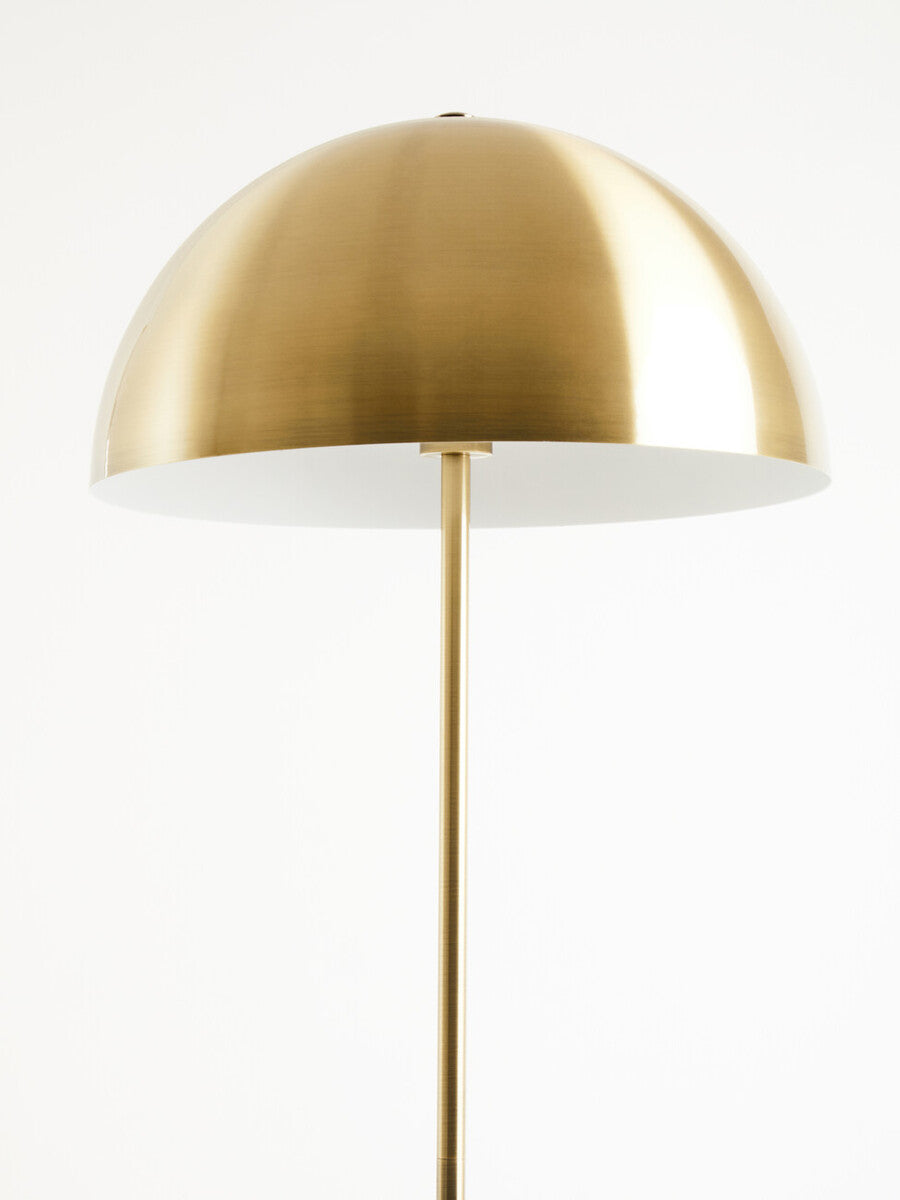 Stylish Orsina Floor Lamp with a sleek gold dome shade and elegant slender base
