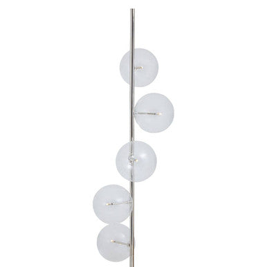 Abira Nickel And White Marble Floor Lamp Orsina
