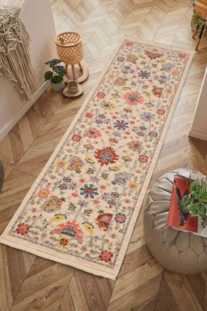 Floral Rug featuring vibrant patterns and colours, ideal for adding charm to any room