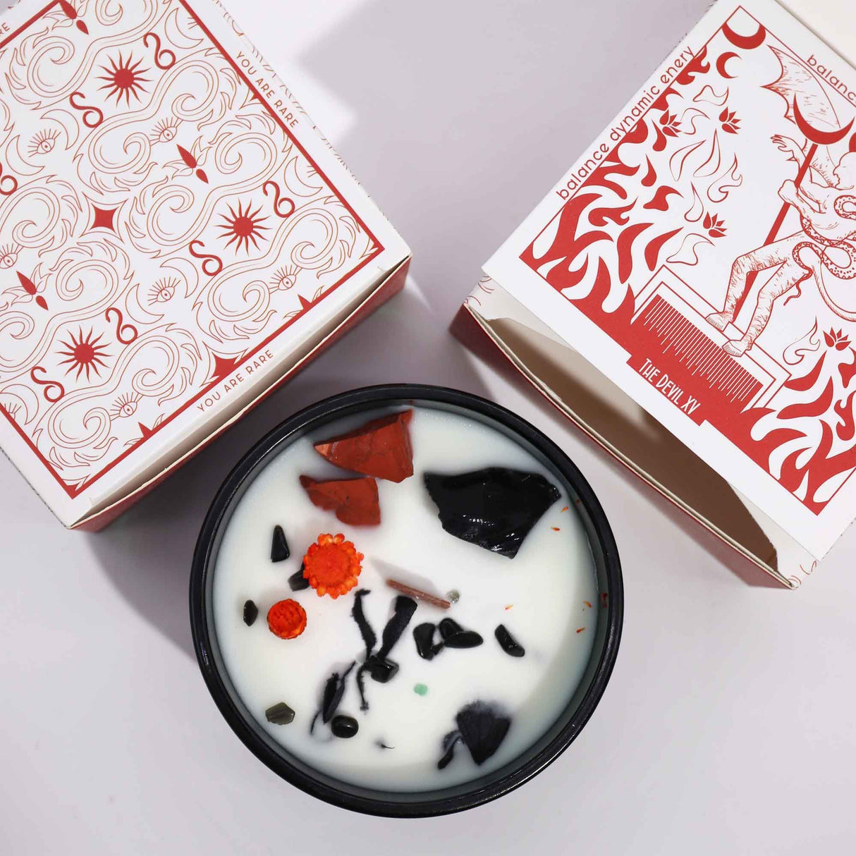 Hop Hare Crystal Magic Flower Candle - The Devil AW-Dropship