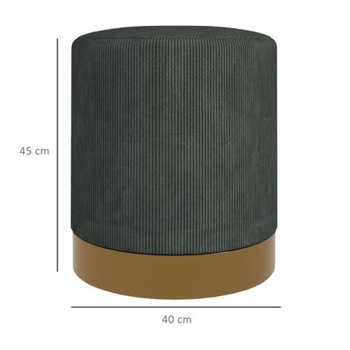 Round Ottoman, Upholstered Foot Stool N/A