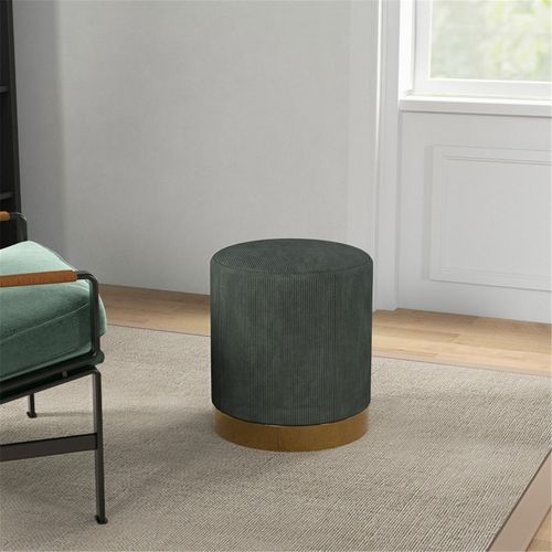 Round Ottoman, Upholstered Foot Stool N/A