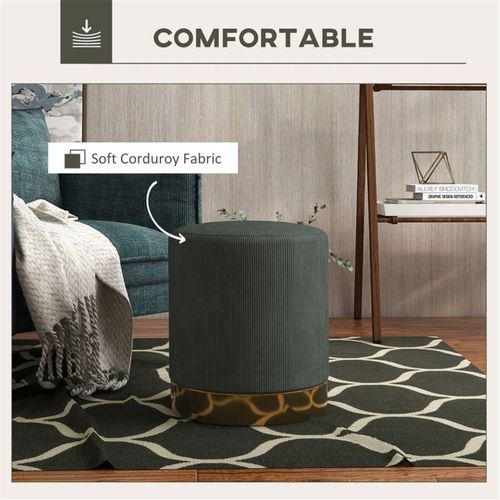 Round Ottoman, Upholstered Foot Stool N/A