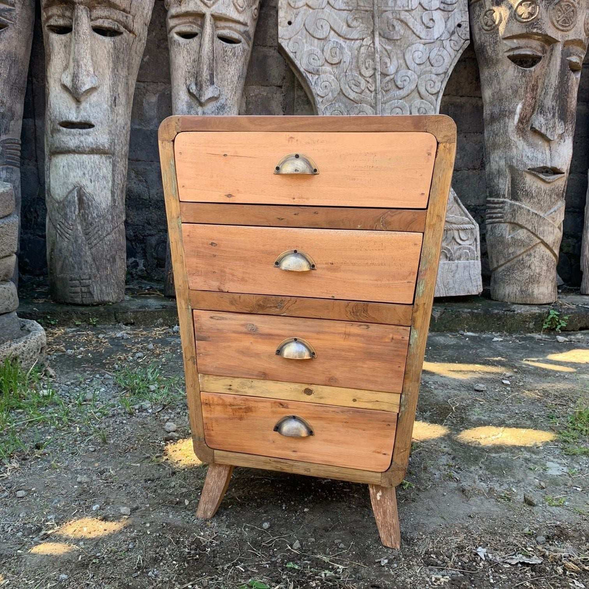 Shades 4 Seasons Recycled Home Furniture Four Draws Storage AW-Dropship