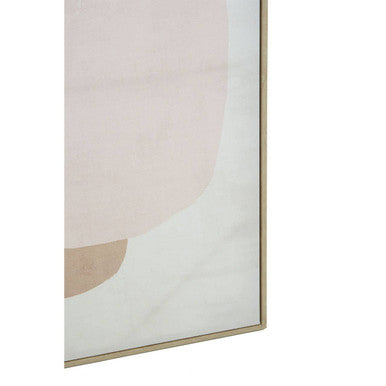 Orsina Wall Art featuring soft pastel colours and an elegant gold frame for modern decor