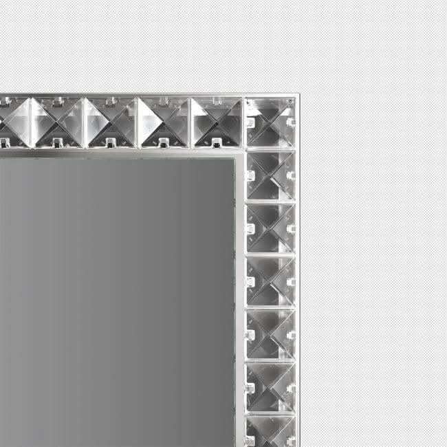 Elegant Full Length Mirror with diamond-styled frame for modern home decor