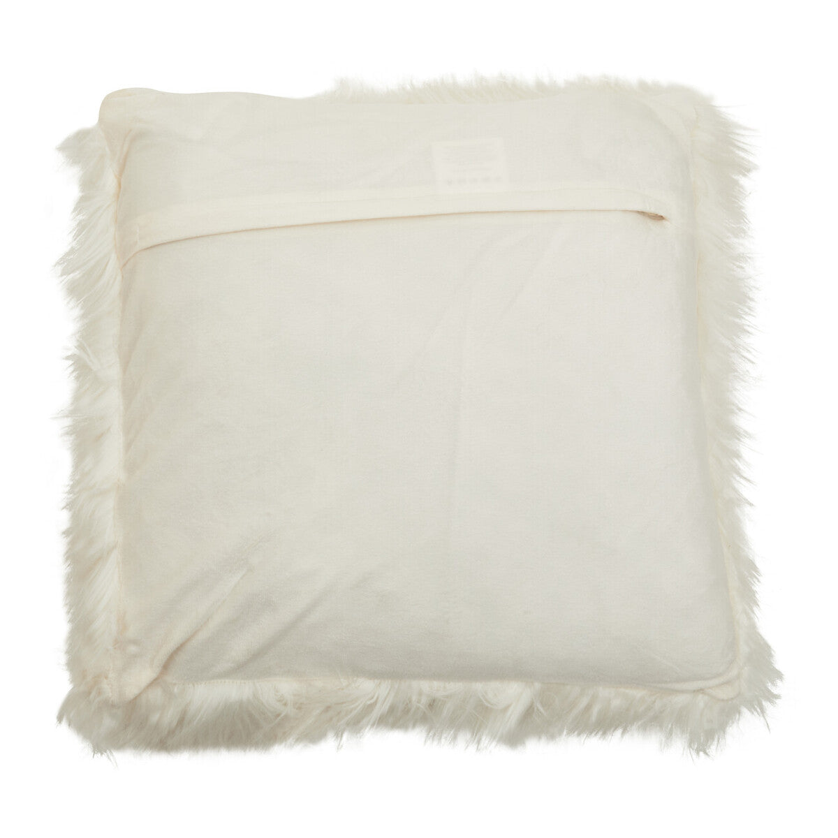 Orsina Fur Cushion in Cream with Fluffy Edges for Comfortable Home Decor