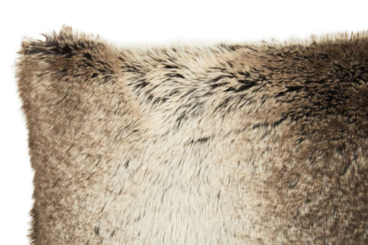 Orsina Fur Cushion in Soft Textured Neutral Tones for Luxurious Home Decor