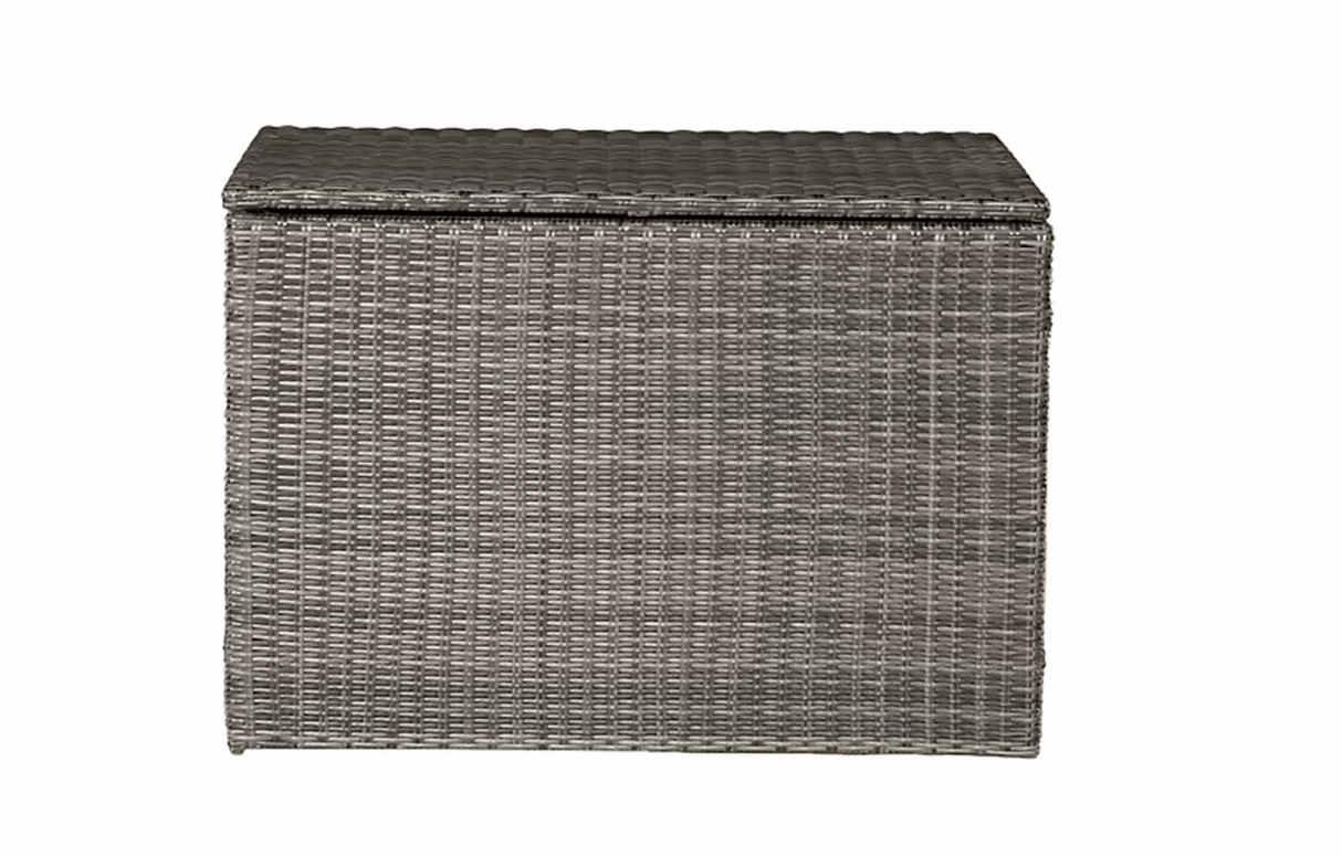 MINT Outdoor Garden Sofa Set Storage Box in Woven Grey for Outdoor Organisation