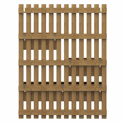 Outsunny Wooden Garden Planters with Trellis Wall-mounted Raised Garden Bed Outsunny