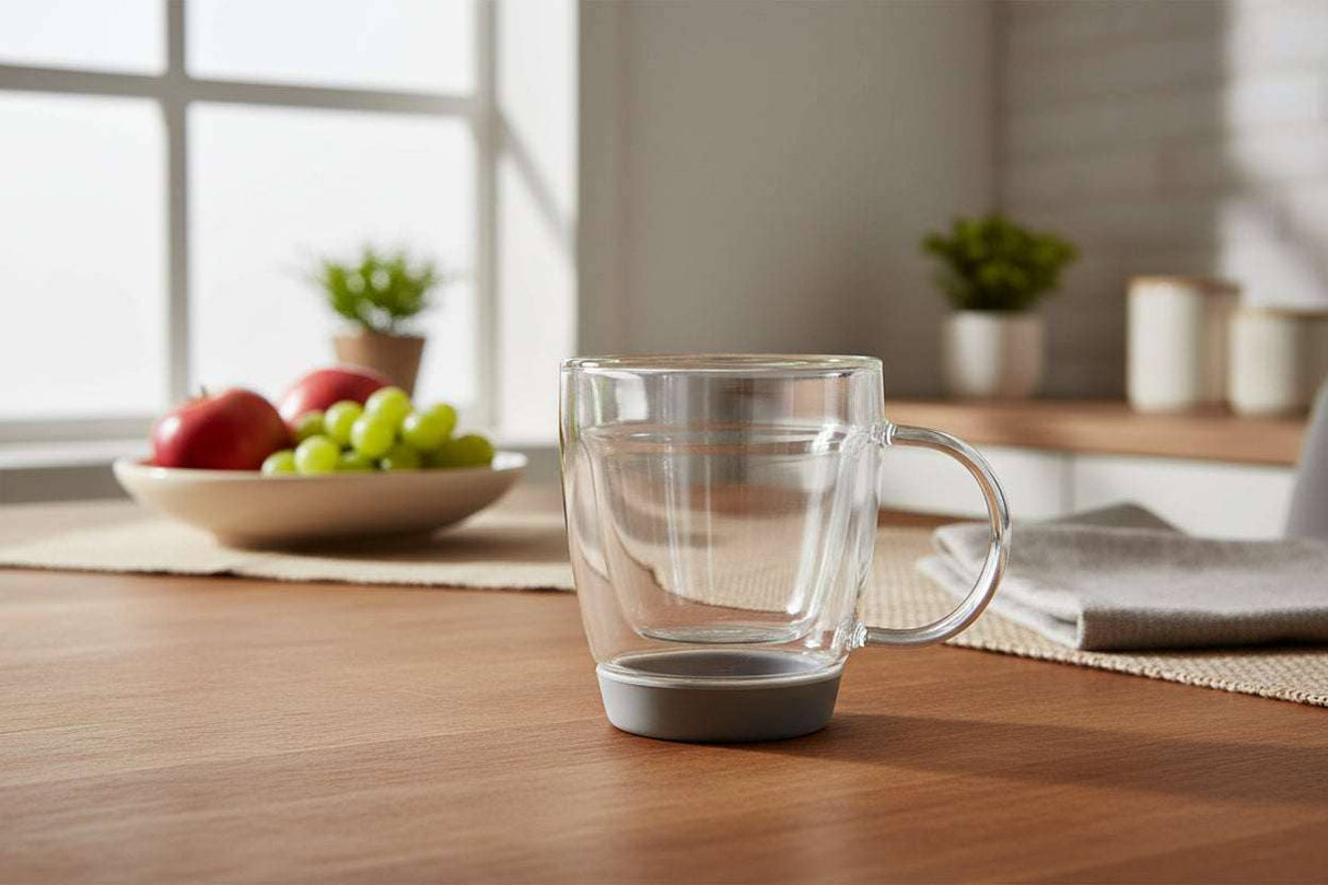 Orsina Glass Mug with Stylish Base - Free UK Delivery Orsina