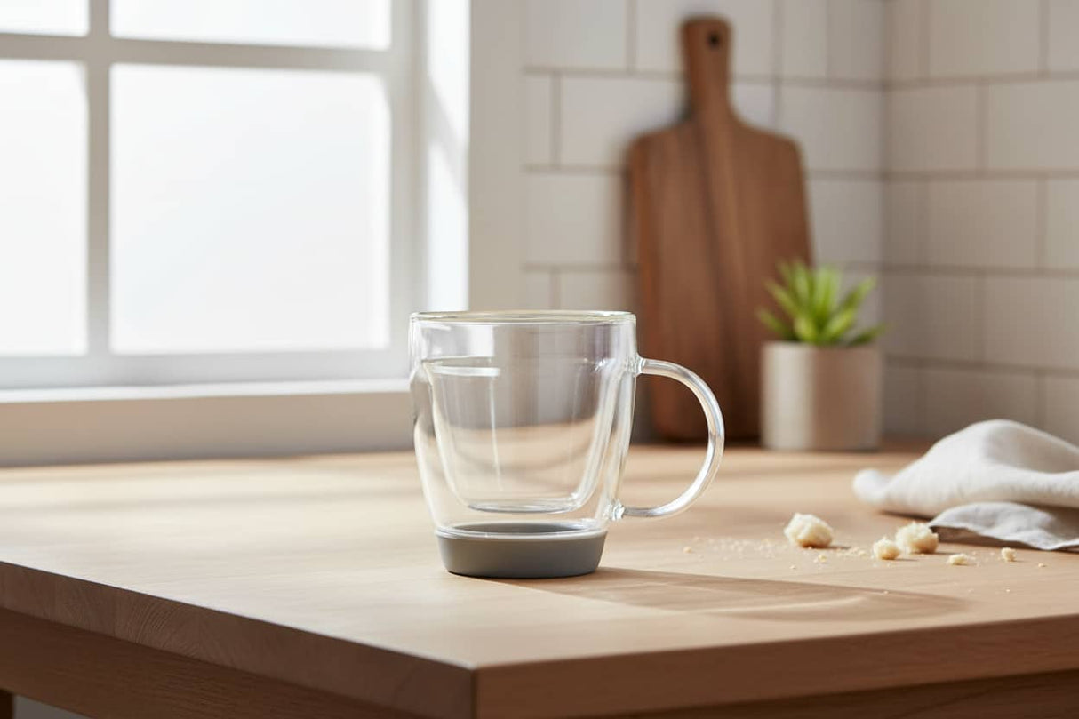 Orsina Stylish Glass Mug with Unique Design Orsina