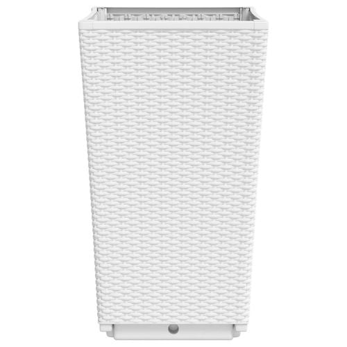 vidaXL Tall Rattan Effect Garden Planters - Weatherproof vidaXL