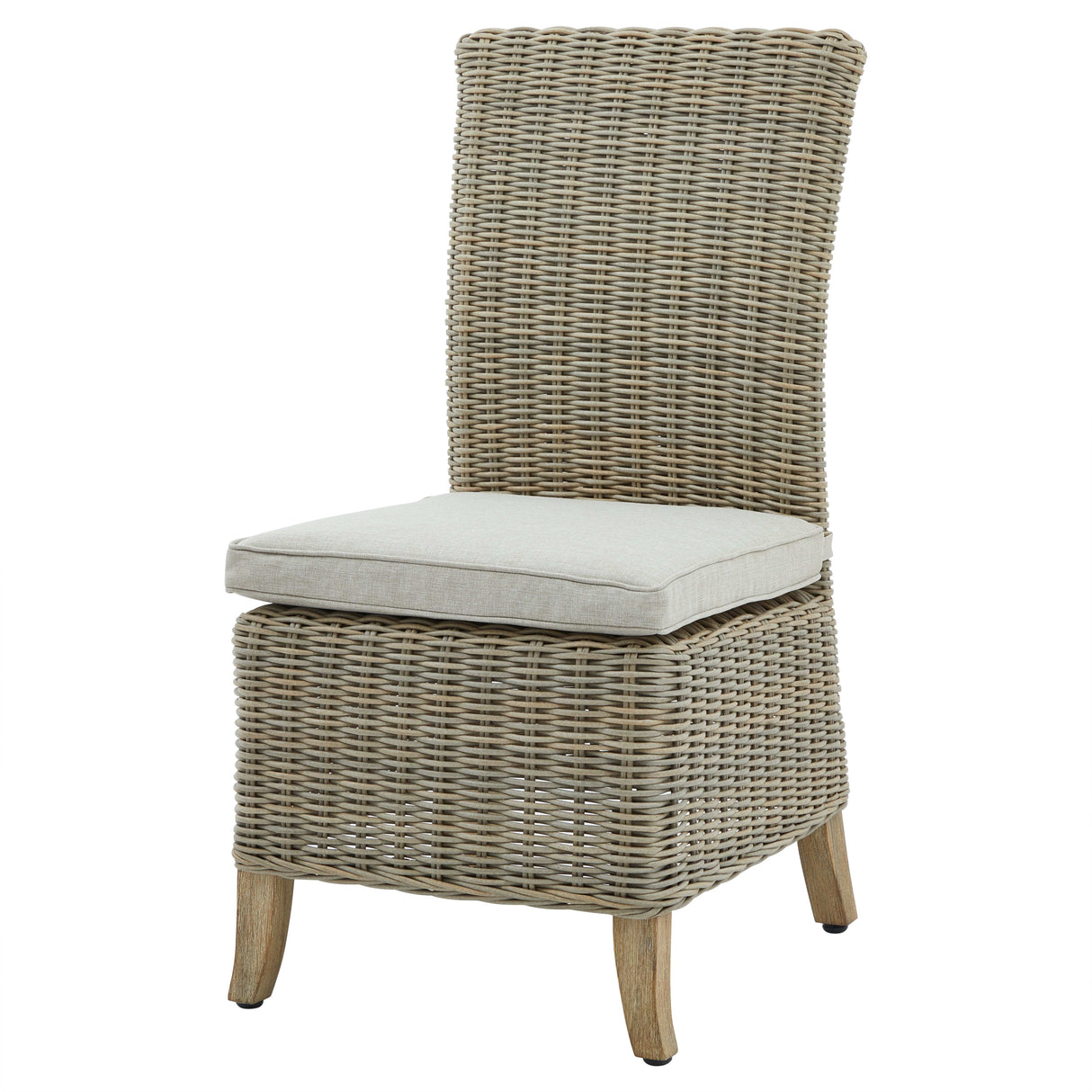 Capri Collection Outdoor Dining Chair BEIGE METAL Shades 4 Seasons