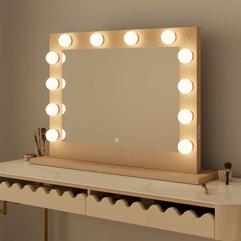 Hollywood Mirror with LED Lights for Perfect Vanity Lighting and Glamorous Makeup Application