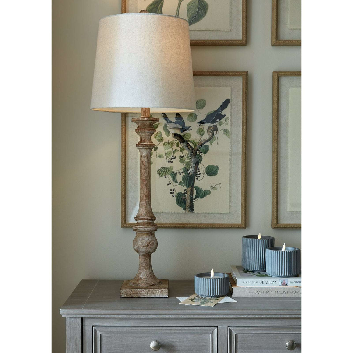 Shades 4 Seasons Table Lamp with a Classic Design and Linen Shade for Elegant Home Decor