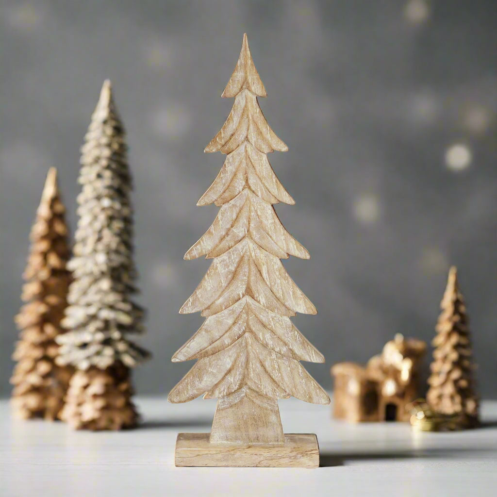 Shades 4 Seasons Wood Christmas Tree BROWN WOOD Shades 4 Seasons