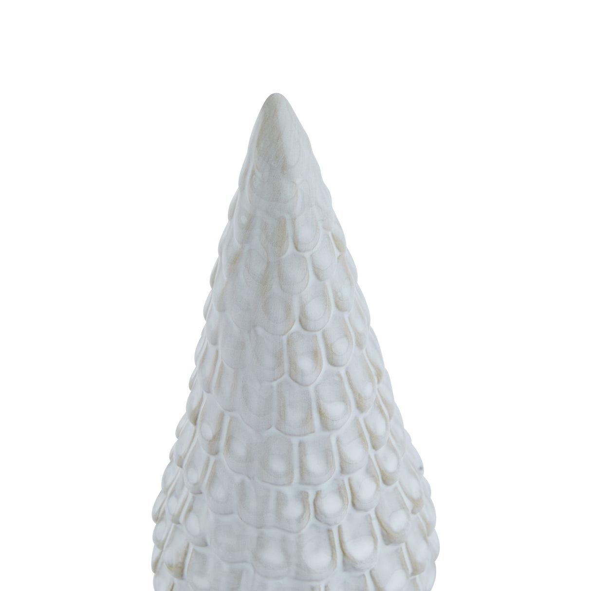 Shades 4 Seasons Ceramic Spruce Tree - White Glazed Tabletop Shades 4 Seasons