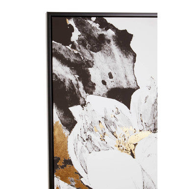 Astratto Floral and Metallic Wall Art Orsina